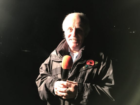 Trevor Byford, entertaining the crowd