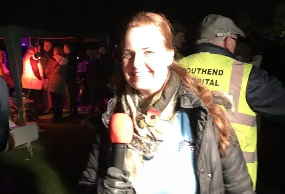 Alice Ryan on the mic