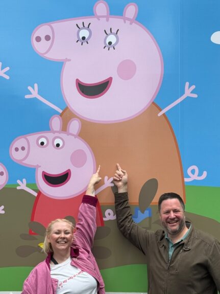 Mummy Pig and Joe Smith from Sotuhend Hospital Radio