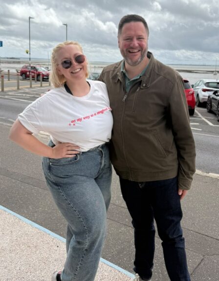 Mummy Pig and Joe Smith from Sotuhend Hospital Radio