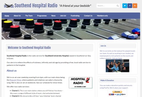 Southend Hospital Radio Website 2016