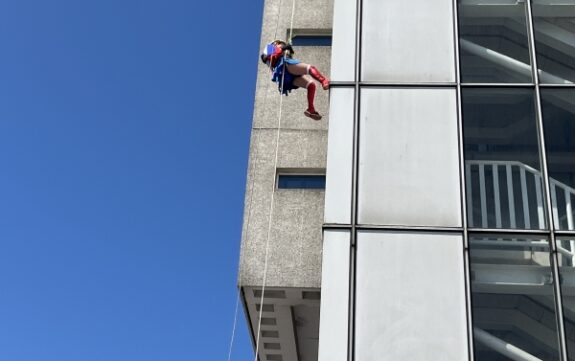 One Giant Leap from the Southend Hospital Towerblock